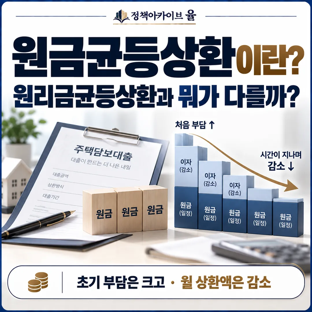 원리금균등상환과 뭐가 다를까?