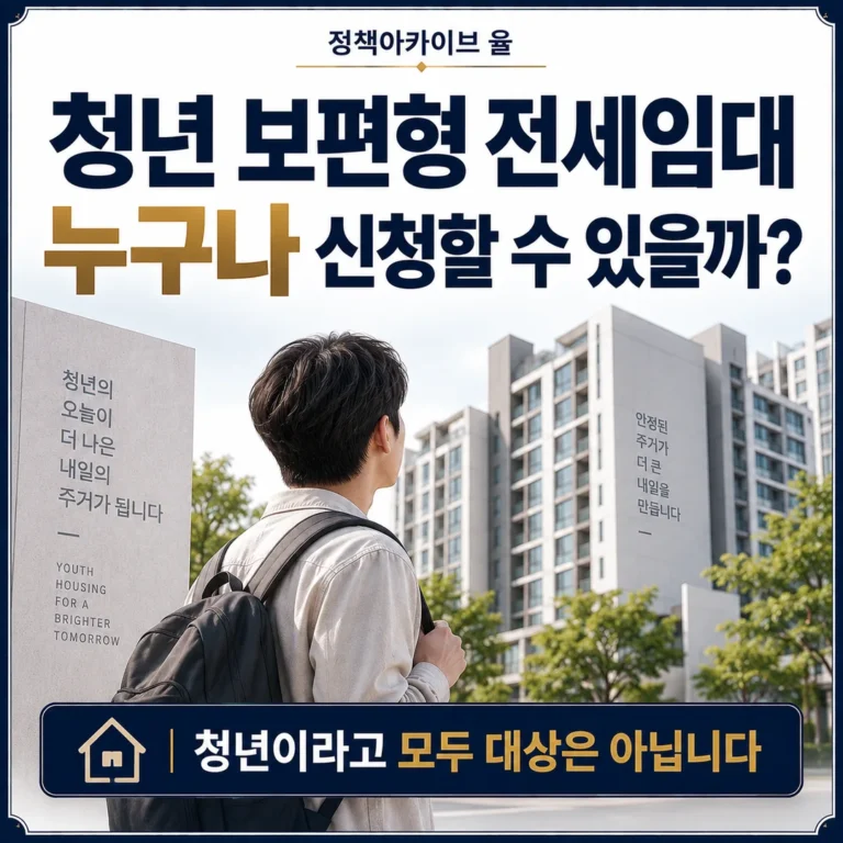 청년 보편형 전세임대, 누구나 신청할 수 있을까?