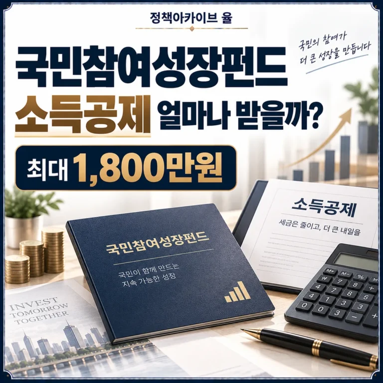 국민참여성장펀드 소득공제, 투자금액별 얼마나 받을까?