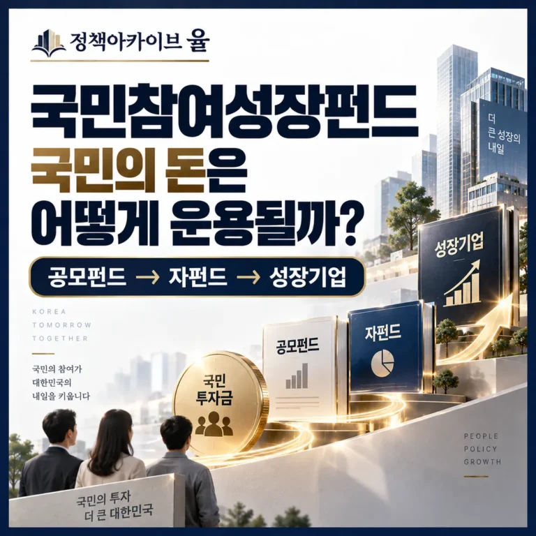 국민참여성장펀드 투자구조, 국민이 투자한 돈은 어떻게 운용될까?